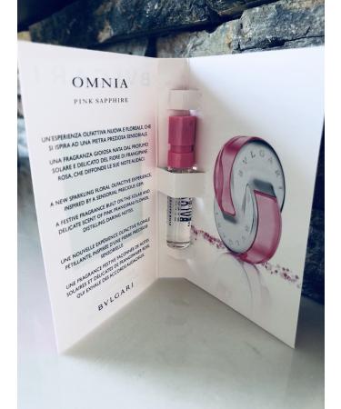 Omnia Pink Sapphire Eau de Toilette Spray Sample Vial 1.5 ml 0.05 oz