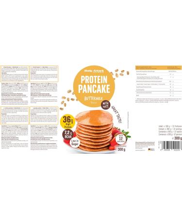Buy Body Attack Protein Pancake Mix - Buttermilk & Oatmeal | 35% Protein Low Sugar Quick 5-Minute Baking | 3x300g for 36 Fluffy Pancakes - International Shipping - Buy Online on GoSupps.com