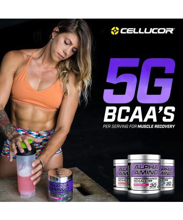Cellucor Alpha Amino EAA & BCAA Powder - Icy Blue Razz - 13.4 Oz. - Buy Online on GoSupps.com