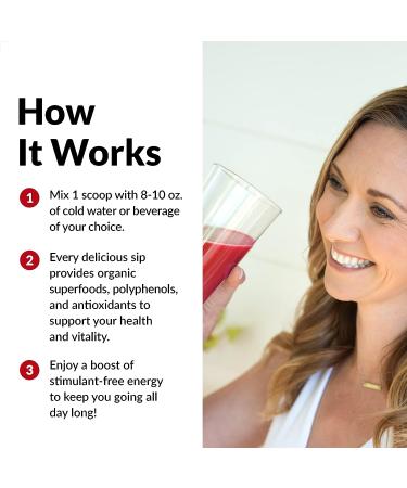 Force Factor Organics Reds Superfood Powder - All-Day Energy Boost with Beet Root & Chaga - Vegan & Non-GMO - 30 Servings - Buy Online on GoSupps.com