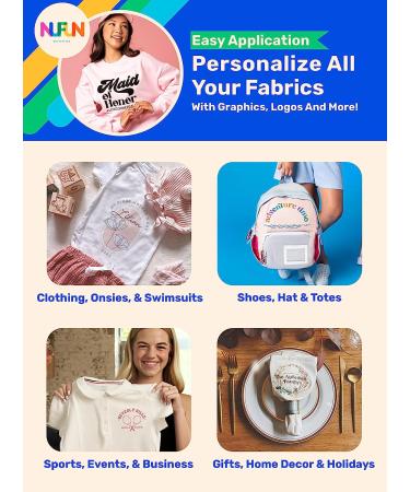 NuFun Activities Printable Iron-on Heat Transfer Paper - 50 Sheets - Easy DIY for T Shirts - Long Lasting and Non-Toxic - Made in the USA - Buy Online on GoSupps.com