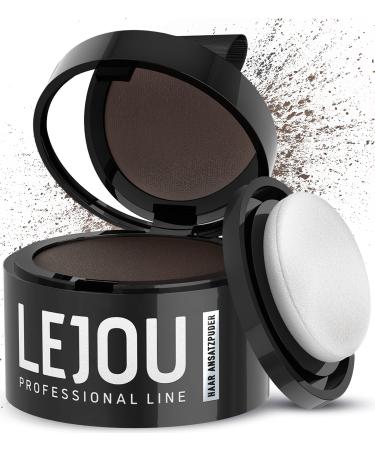 LEJOU hair root powder medium brown - natural hair thickening hair make-up powder to conceal hairline 4 g - Buy Online on GoSupps.com