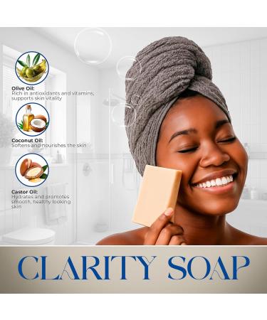 SPIRITUAL AFFINITY Clarity Unscented Hand Soap & Body Wash Natural Skin Care with Coconut Oil & Olive Oil Gentle Face Wash & Body Soap for Men & Women 4.5 oz or 128g - Buy Online on GoSupps.com