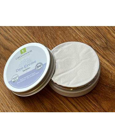  GREENDOOR GREENDOOR Sensitive Cream Deodorant 50ml effective natural deodorant without perfume and aluminum vegan 100% recycled plastic container with organic coconut oil virgin cocoa butter allergen-free - Buy Online on GoSupps.com
