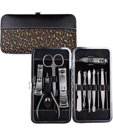 manicure set 10/12 (black)