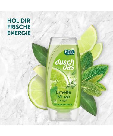 Duschda Lime Mint Shower Gel - 6x225ml Fresh-Energy Formula for a Refreshing Start - International Shipping - Buy Online on GoSupps.com