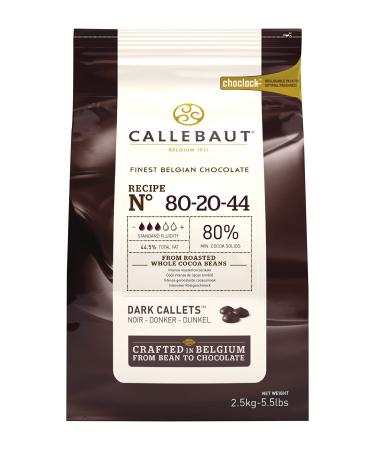 CALLEBAUT Power 80% Dark Chocolate More Taste More Power and Intensity Without Being Too Bitter 2.5kg