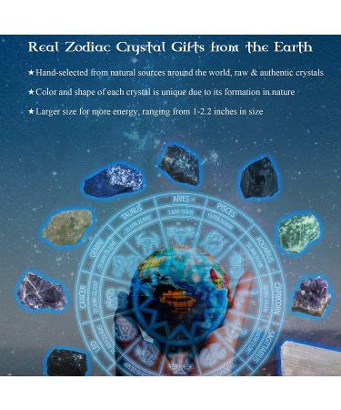 Leo Zodiac Crystal Set | Birthstone Gemstones for Women | Chakra Charms & Healing Stones | Astrology Decor Gift Kit - Buy Online on GoSupps.com