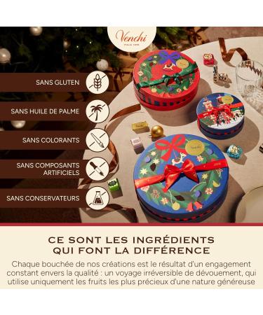 Venchi Mini Livre Bleu de No l avec Chocoviar Assortis avec Noisette du Pi mont dition Limit e 116 g Sans Gluten Sans Colorants ni Conservateurs Id e Cadeau - Buy Online on GoSupps.com