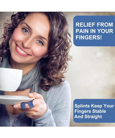 Simply Seniors Finger Splint - 2 Splints & Sleeves for Trigger Finger Mallet & Broken Fingers - Arthritis & Straightening Brace for All Fingers & Kids - Shop Now - Buy Online on GoSupps.com