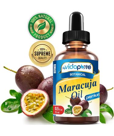 MYVIDAPURE MARACUJA OIL Passion Fruit WILD GROWTH. 100% PURE for Skin, Face, Hair, Lip and Nail Care. (0.5 Fl Oz) 0.5 Fl Oz (Pack of 1) - Buy Online on GoSupps.com
