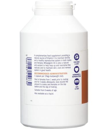 Dorwest Herbs Wheatgerm Oil Capsules for Dogs and Cats 500 Capsules - Buy Online on GoSupps.com