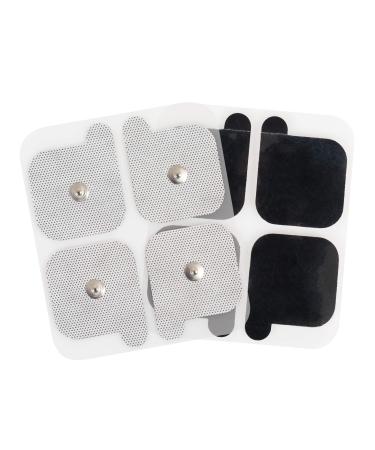 AccuRelief Universal TENS Unit Supply Kit - TENS Unit Pads and Lead Wires - for AccuRelief Single and Dual Channel TENS Devices and TENS Units with Snap Electrodes 2 Count (Pack of 8) Electrodes.
