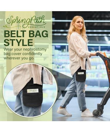 Double Nephrostomy Tube & Drainage Bag Cover - Black | Premium Quality International Shipping - Buy Online on GoSupps.com