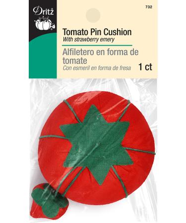 Dritz Tomato Pin Cushion, Red