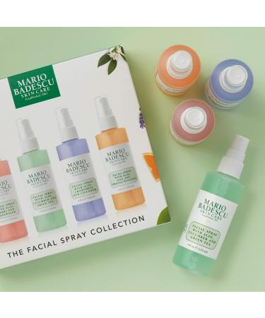 Mario Badescu Facial Spray Collection with Rose Water Cucumber Lavender and Orange Blossom Multi-Purpose Cooling and Hydrating Face Mist for All Skin Types Dewy Finish 4 Fl Oz (Pack of 4) - Buy Online on GoSupps.com