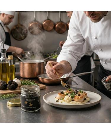  Spartacus Truffle Spartacus Truffle Pearls 40g Gourmet Truffle Pearls (50% Pearls & 50% Chopped Truffle) Luxury Culinary Decoration for Pasta Steak Sushi & Cooking - Buy Online on GoSupps.com