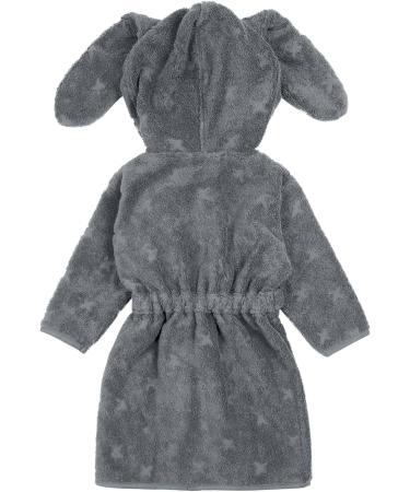 M sli by Green Cotton Baby Boys Bathrobe Bunny 98 - Stormy Blue | Eco-Friendly International Shipping - Buy Online on GoSupps.com