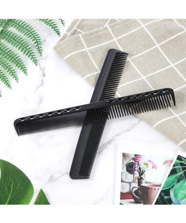 Carbon Fine Cutting Comb Carbon Fiber Salon Hairdressing Comb Hairdressing Comb Heat Resistant Barber Comb (3 Pieces Black) - Buy Online on GoSupps.com