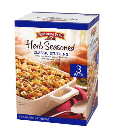 Pepperidge Farm Herb Seasoned Classic Stuffing 16 oz. Bags 3-Pack - Buy Online - Buy Online on GoSupps.com