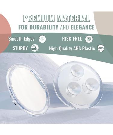 Auxmir Make Up Mirror with 10x Magnification Bathroom Makeup Mirror Round with 3 Suction Cups - Buy Online on GoSupps.com