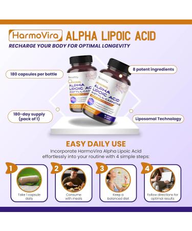Alpha Lipoic Acid Acetyl-L-Carnitine - Support Bladder Cleanse Urinary Tract Health - 180-day Supply 60 count (pack of 2) - Buy Online on GoSupps.com