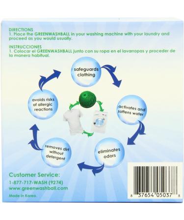 Eco-Friendly Green Wash Ball | Laundry Ball for Detergent-Free Washing - International Shipping - Buy Online on GoSupps.com