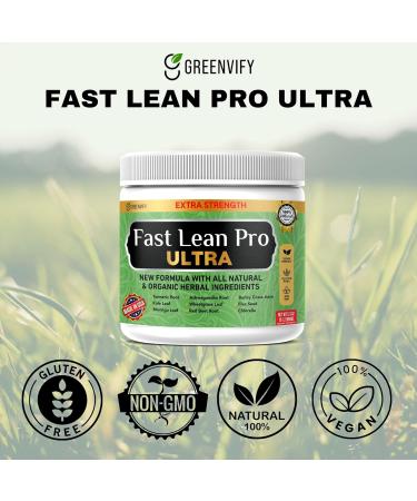 GREENVIFY Fast Lean Pro Ultra Extra Strength Supplement with Organic Herbs Natural Ingredients 6.3 oz 28 Servings (5) - Buy Online on GoSupps.com