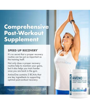 Buy AminoOne Branched-Chain Amino Acids for Post Workout Recovery - Premium Hydration & Muscle Building - Strawberry Pineapple Flavor - Buy Online on GoSupps.com