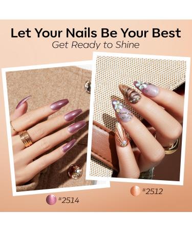 Modelones Hema Free Brown Gel Nail Polish Set 6 Colors Orange Burgundy Red Nail Drawing Swirl Shell Thread Effect Gel Polish Kit Soak Off Led Nail Gel Polish Kit Manicure Nail Art DIY Gifts Orange Burgundy Red Shimmer - Buy Online on GoSupps.com