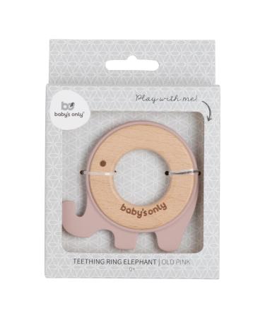 Bo Babys ONLY Bei ring Elefant - Hochwertiger Greifling aus Holz & Silikon f r Babys ab 0 Monaten - Kindersichere Bei spielzeuge in Rosa - Ideal f rs Zahnen - Buy Online on GoSupps.com