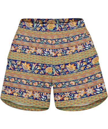 Womens High Waisted Sweat Shorts | Athletic Lounge & Running Shorts | Summer 2023 | Orange - Medium - Buy Online on GoSupps.com