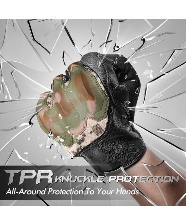 Zure Lotoo Tactical Gloves - Breathable XRD Paintball & Airsoft Gloves for Men - Touchscreen Compatible Motorcycle & Climbing Gear | Camo Zig3 - Buy Online on GoSupps.com