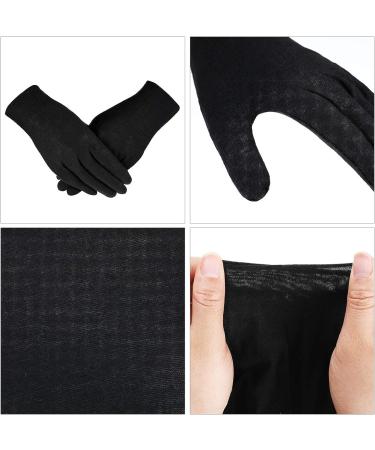 60 PC Soft Stretchy Working Gloves | Reusable Black Mittens | Large Size Costume Gloves - Buy Online on GoSupps.com