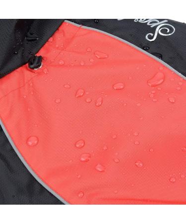 Zweitea Waterproof Raincoat for Medium & Large Dogs - Reflective Windproof Mesh Lining | Red 3XL - Perfect Outdoor & Hiking Clothing for Wet Days - Buy Online on GoSupps.com
