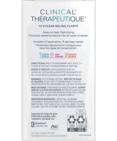 Secret Clinical Strength Invisible Solid Antiperspirant and Deodorant Completely Clean 45 g - Buy Online on GoSupps.com