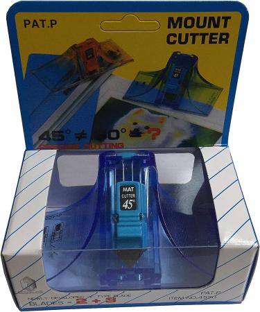 Cutter 45 & 90 Degree Bevel Mat Board Cutter with Free Replacement Blade (Blue) - Premium Quality - Buy Online on GoSupps.com