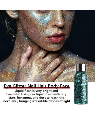 bellv Liquid Highlighter Glitter Gel Mermaid Face Glitter Long Lasting Glitter Glitter Lip Nail Hair Paint Glitter Art Decor Bellv - Buy Online on GoSupps.com