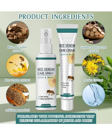 TZQFROCE Bee Venom Ointment Bee Venom Pain Cream Bee Venom Cream Bee Venom Treatment Spray Bee Cream Bee Venom Ointment for Joint and Bone Therapy - Buy Online on GoSupps.com