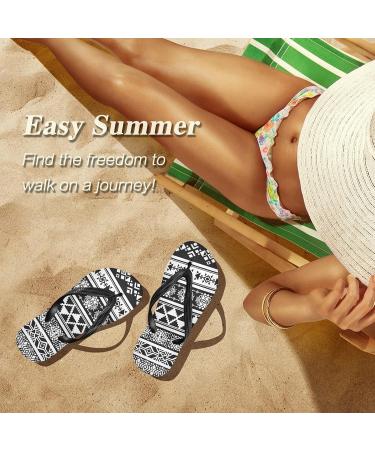 Mnsruu African Mexican Azican-Zick Flip Flops & Sandals | XXL Travel Slippers for Men & Women - Perfect for Hotel Spa & Bedroom - Buy Online on GoSupps.com