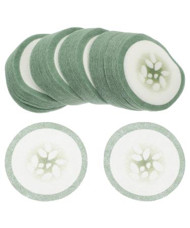Ipetboom 100pcs Salon Eye Care Masks Eye Makeup Remover Pad Cucumber Eye Pad Breathable Eye Masks Cotton Pad for Eyes Moisturizing Eye Patches