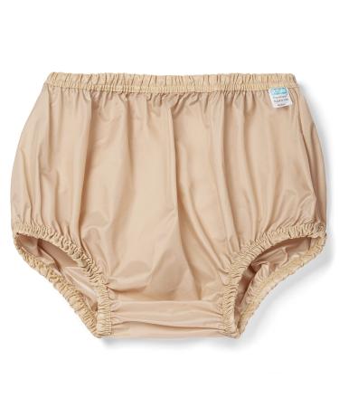 Incontinence Leak-Protection, Washable Pull-On Cover Pant, Advanced Duralite-Cool-Lightweight-Durable- Kleinert's (Beige, Large) Beige Large (Pack of 1)