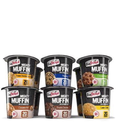 FlapJacked Mighty Muffins Power Breakfast Variety 12 Pack | 20g Protein + Probiotics - Buy Online - Buy Online on GoSupps.com