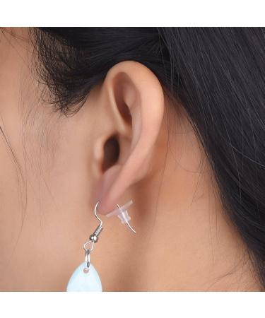 100 Pack Clear Rubber Earring Safety Backs | Clutch Earring Pad Set - Buy Online on GoSupps.com