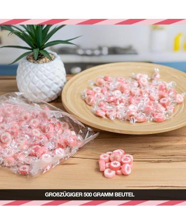 WeddingTree Rocks sweets pink in a Star shape - flavoured rock 500 g - sweets for a wedding favours or as table decoration at baptism holy communion or Birthdays - sweet rock - Buy Online on GoSupps.com