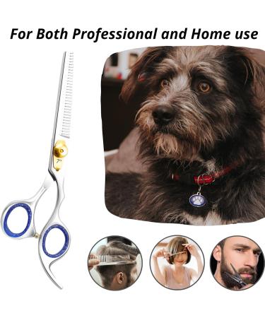 Glamified Professional Hair Thinning Scissors Texturizing Shears for Hairdressing 7 Inch Overall Length with Fine Adjustment Tension Screw Japanese Stainless Steel (7" Thinning) - Buy Online on GoSupps.com