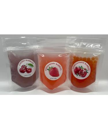 Fruity Red Selection Boba Bubble Tea Make at Home Kit 6-9 Extra Large Drinks - Buy Online on GoSupps.com
