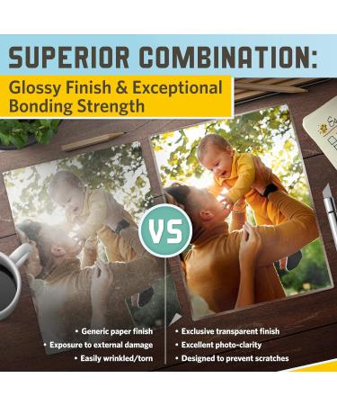 Self Sealing Lamination Sheets 9 x 11.5 Inches 4 Mil Thick Suited for Letter Size Self Adhesive Laminating Sheets 8.5 x 11 50 Pack - Buy Online on GoSupps.com