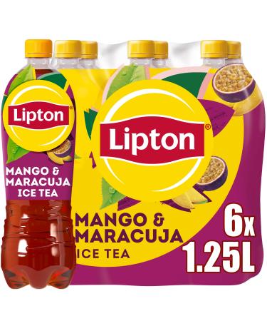 LIPTON ICE TEA Mango & Passion Fruit iced tea with mango & passion fruit flavor DISPOSABLE (6 x 1.25 l) New version New version