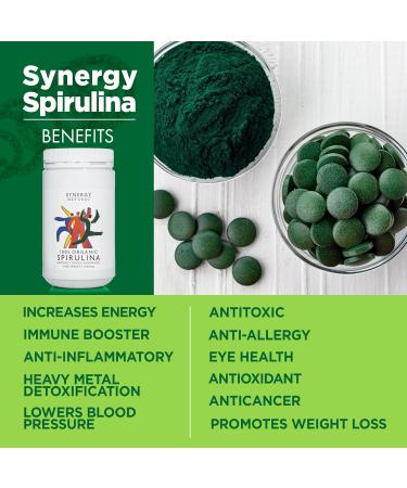 Synergy Natural Organic Spirulina Tablets - 1000 Count - Buy Online on GoSupps.com